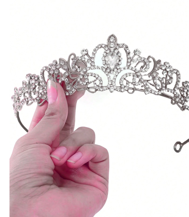 European Style Alloy Rhinestone Bride Tiara