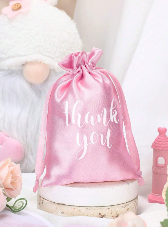 20Pcs Thank You Satin Gift Bags