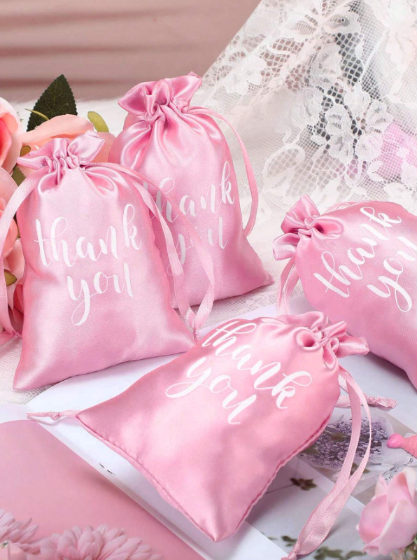 20Pcs Thank You Satin Gift Bags