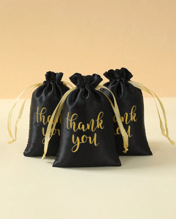 20Pcs Thank You Satin Gift Bags