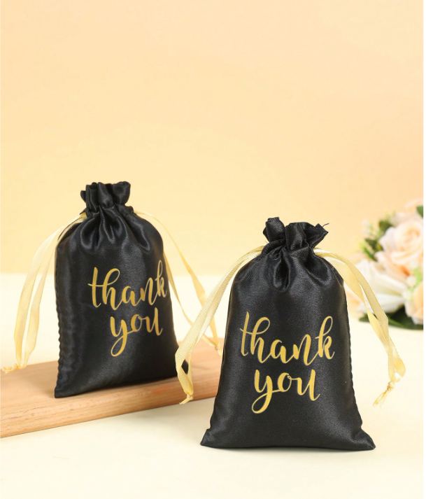 20Pcs Thank You Satin Gift Bags