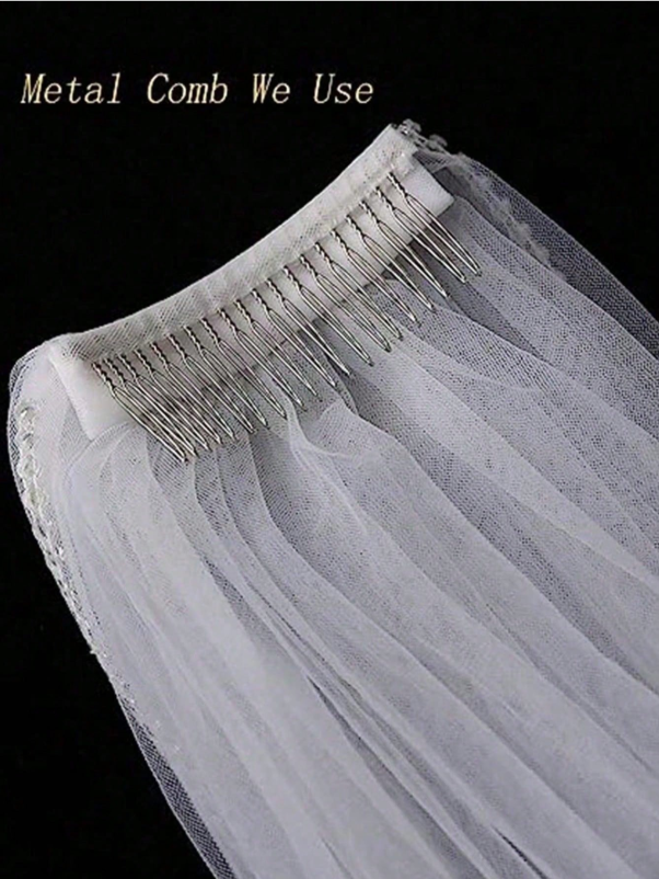 3M Wedding Bridal Head Veil With Comb