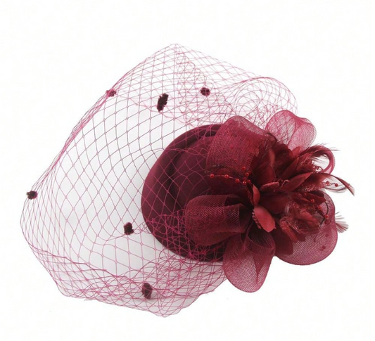 20s 50s Hat Pillbox Fascinator