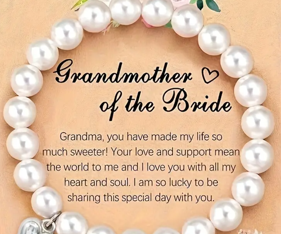 Granny of the Bride Bracelet With Blessing Card
