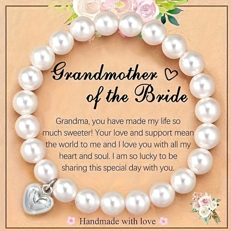 Granny of the Bride Bracelet With Blessing Card