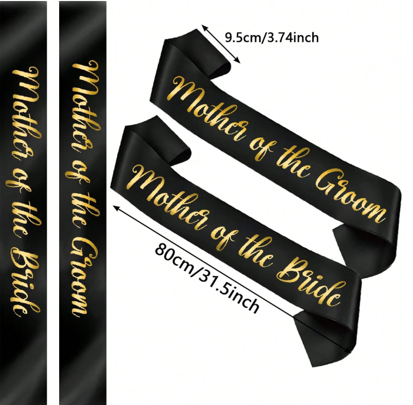 Mother Of The Groom and Mother of The Bride Sashes