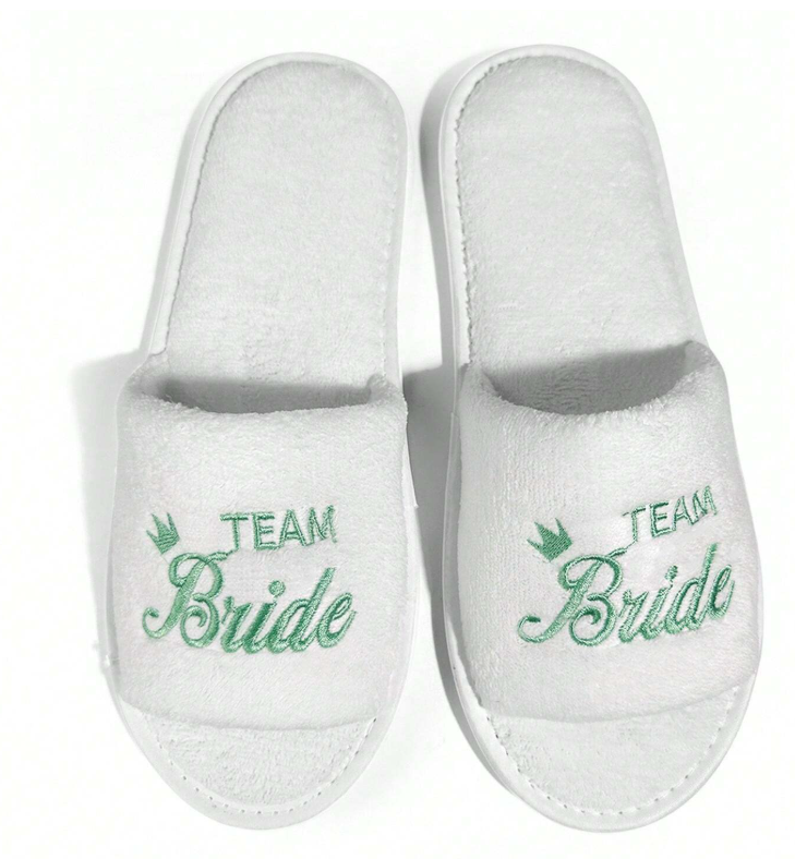 Team Bride Disposable Slippers
