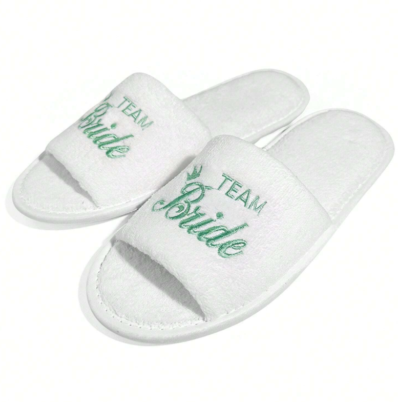 Team Bride Disposable Slippers