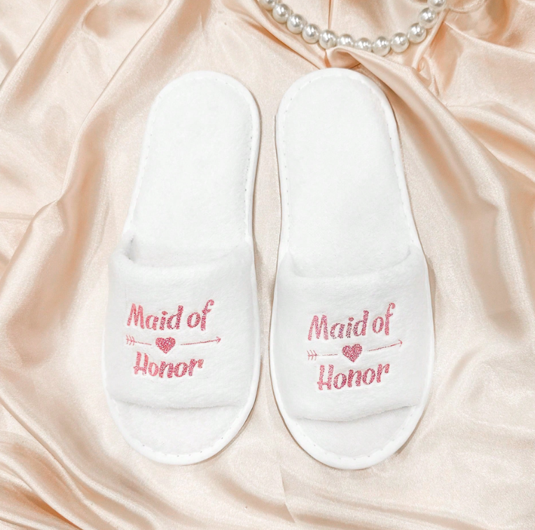 Maid of Honor Disposable Slippers