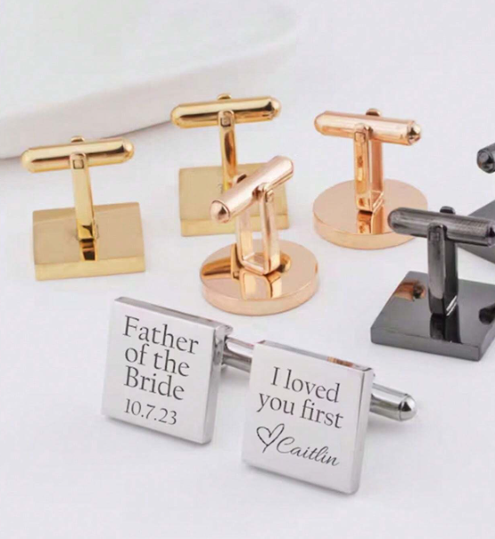 Father of The Bride Cufflinks Set Wedding Gift