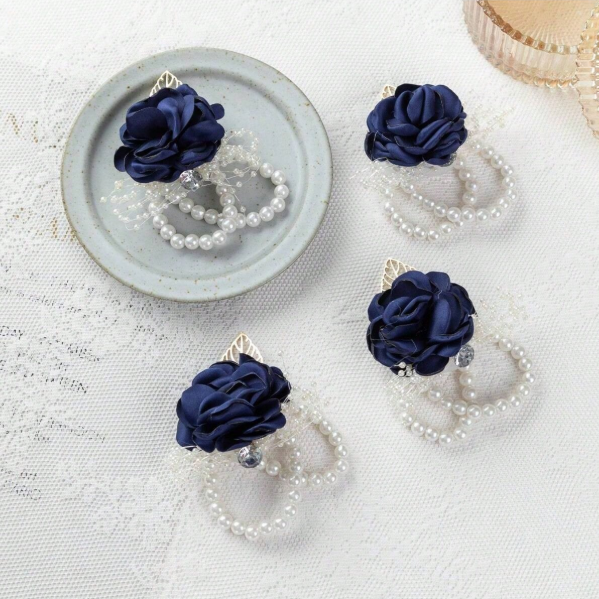 Bridesmaids Corsage Navy