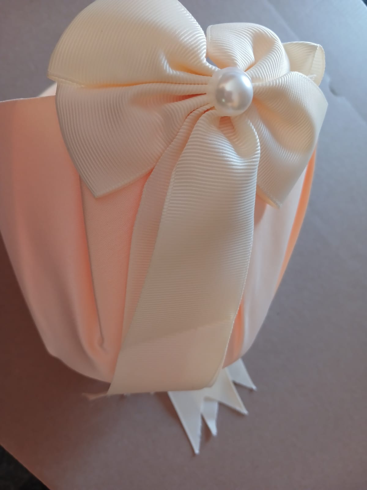 Bow Pearl Wedding Flower Basket
