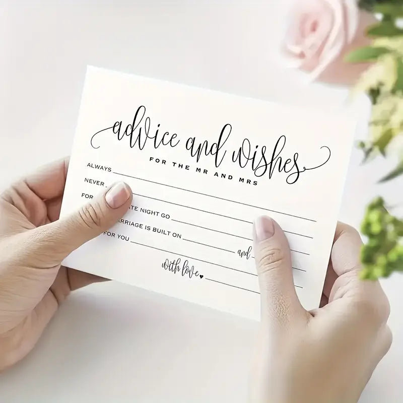 25pc Advice Cards For The Newlyweds