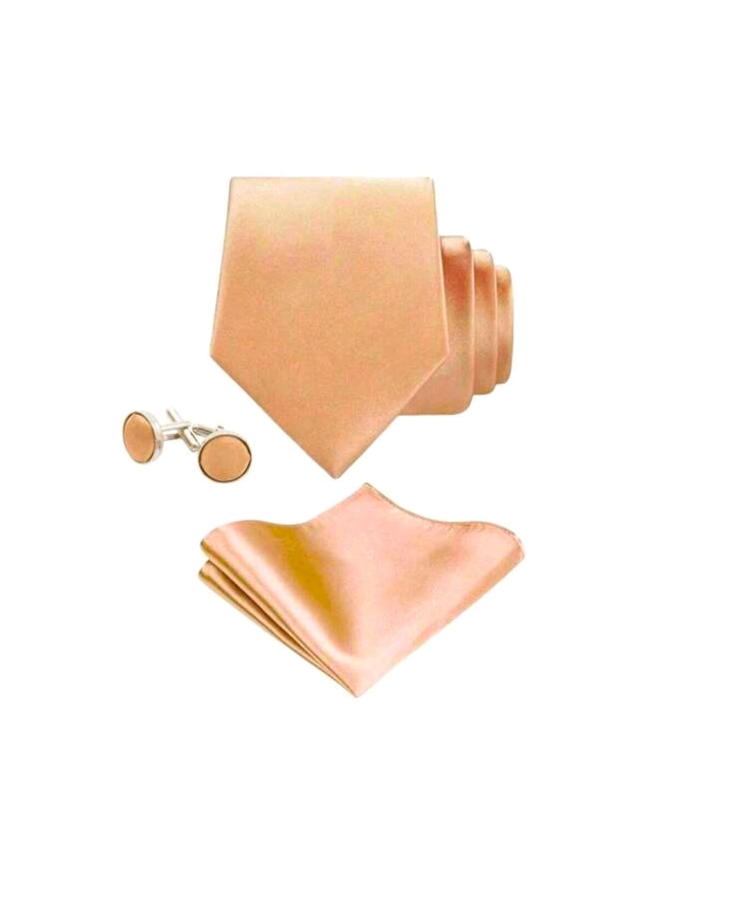 Tie And Pocket Square Set Champagne