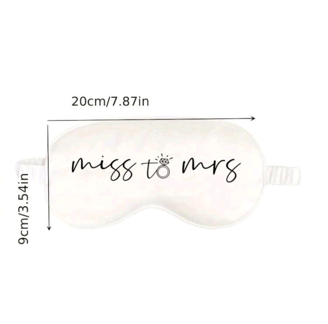 Miss to Mrs White Eye Mask