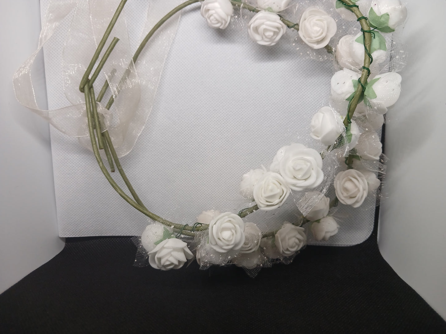 Girls' White Flower Headband