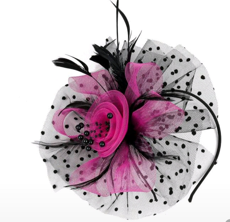 Multi Color Feather Fascinator