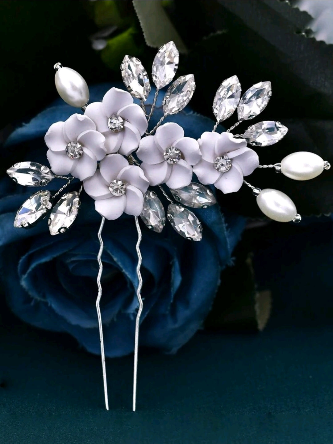 Handmade Pearl Bridal Hair Comb
