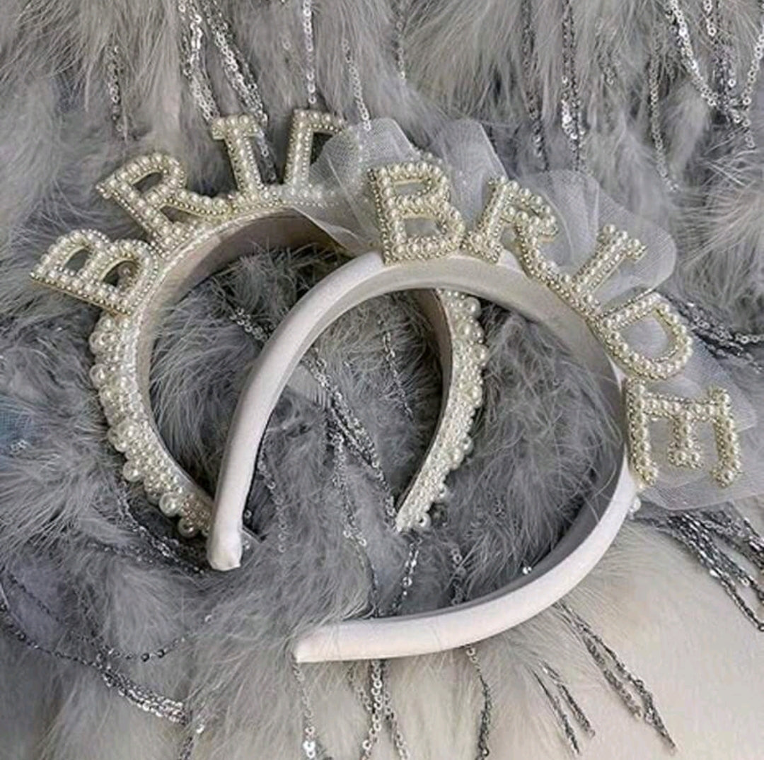 Bride Sash and Bridal Shower Headband
