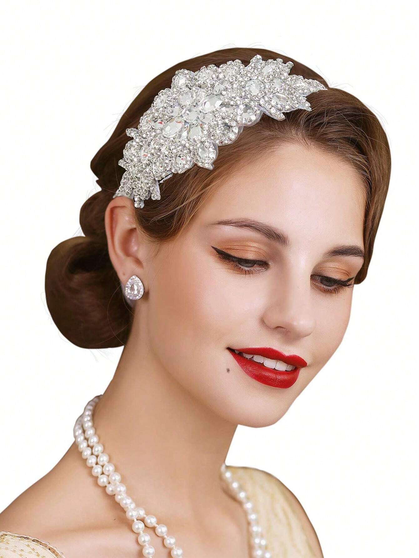 1920s Flapper Crystal Headpiece