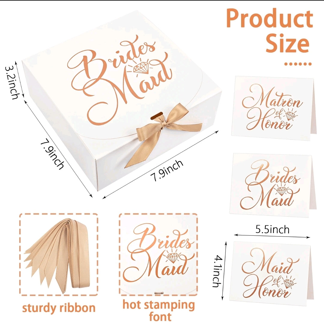 Matron of Honor Proposal Box With Card