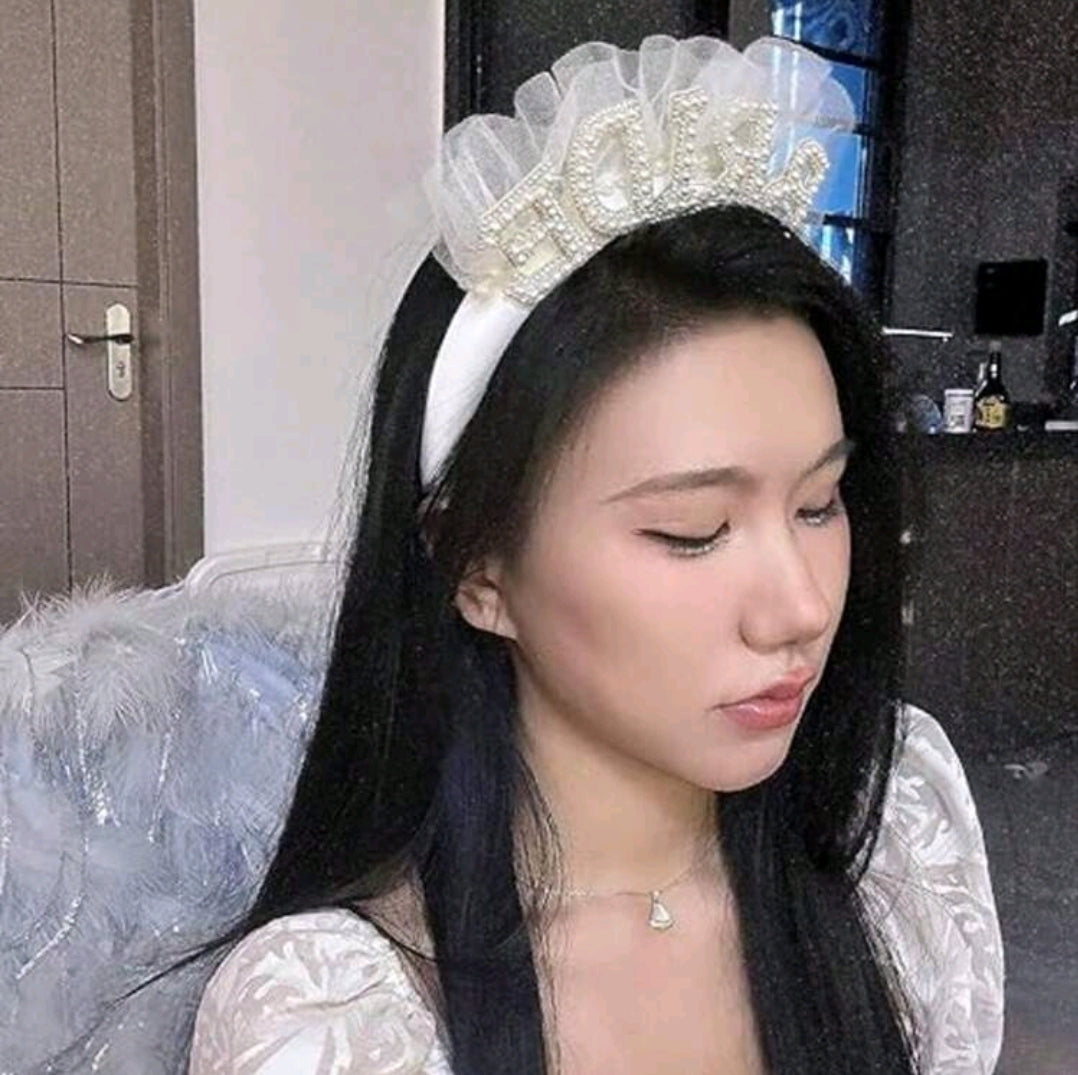 Bride Sash and Bridal Shower Headband