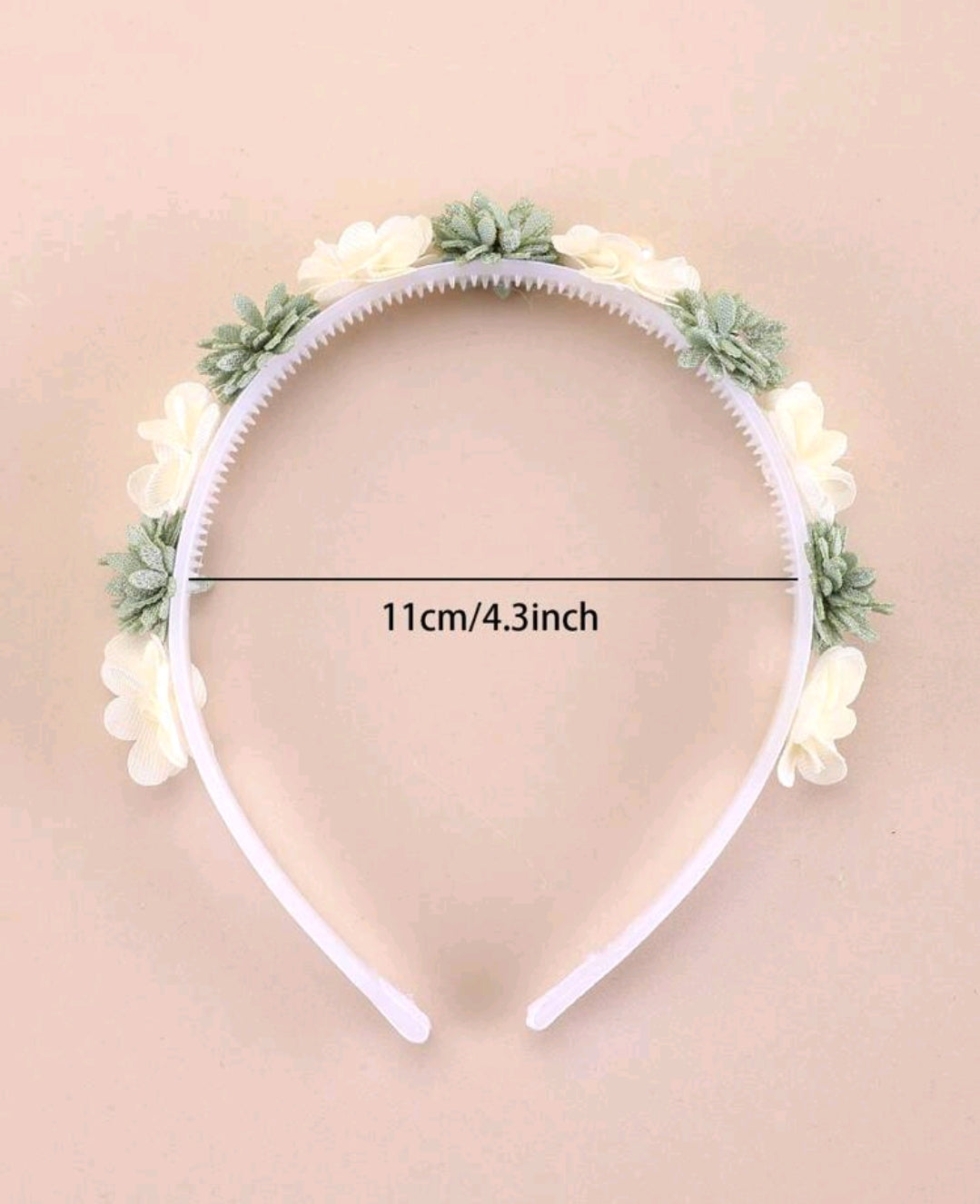 Girls' Flower Girl Headband Green