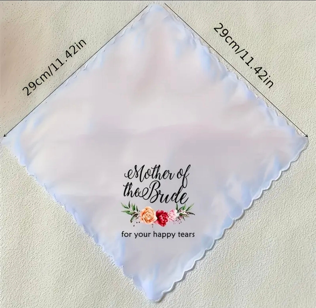 Mother Of The Groom Floral Handkerchief