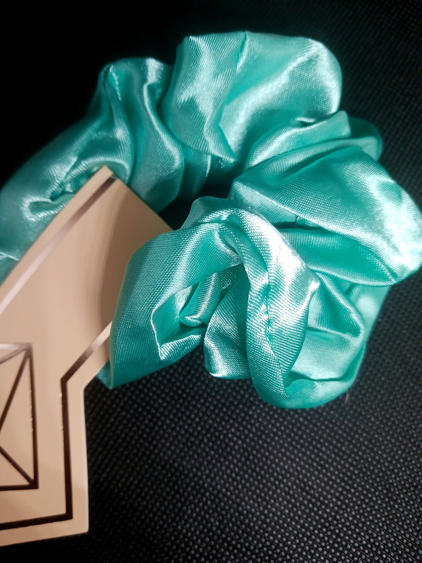 Satin Hair Scrunchies Apple Green