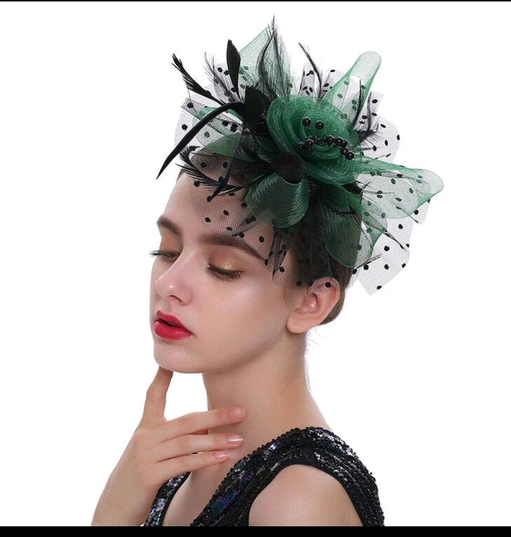 Multi Color Feather Fascinator