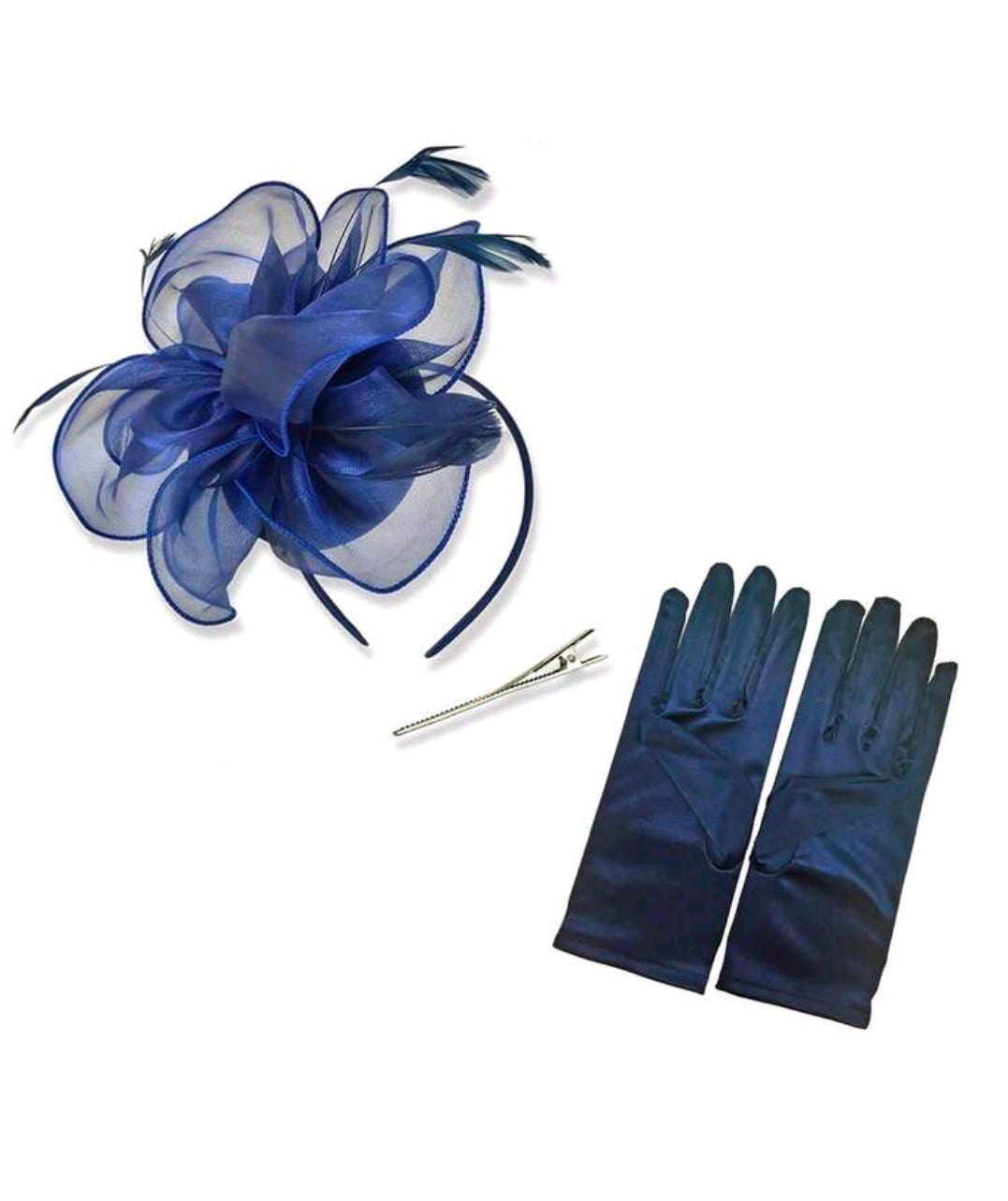 Weddings & Masquerade Balls Fascinator Hat & Gloves