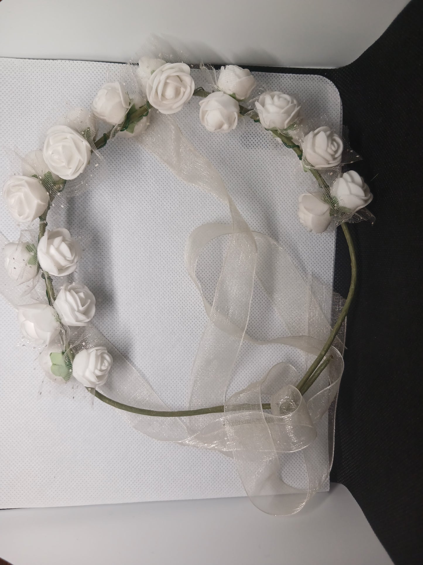 Girls' White Flower Headband