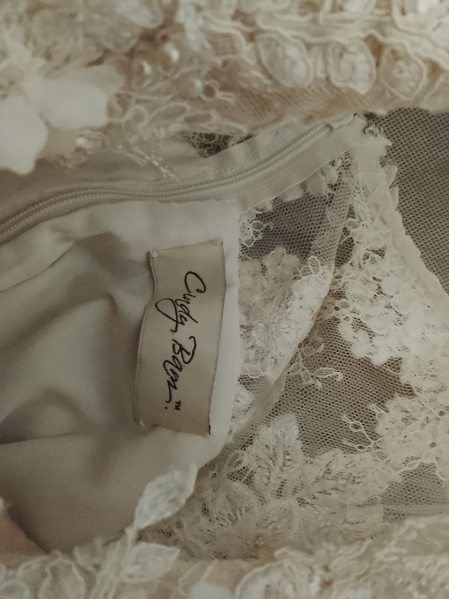 Whispering Petals Romantic A-Line Floral Lace Wedding Dress