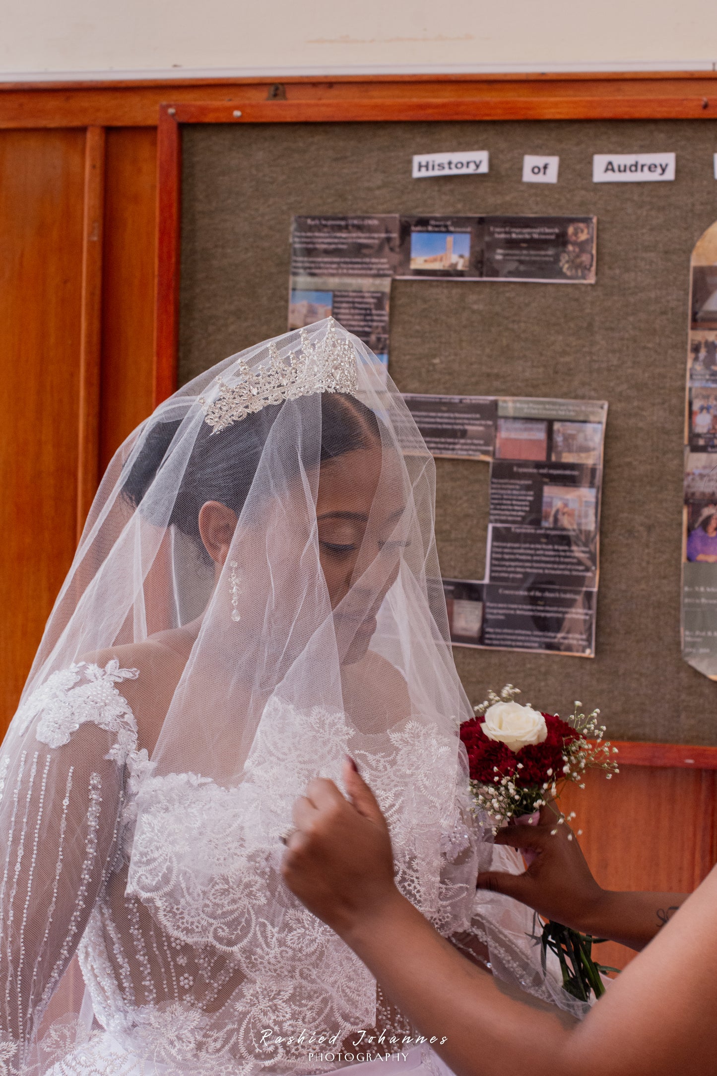 Dreamy Princess A-Line Wedding Dress – Custom Lace, Sheer Sleeves & Veil Included