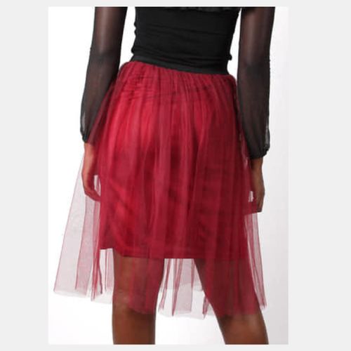 Tulle Skirt - Burgundy