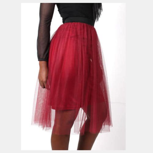 Tulle Skirt - Burgundy