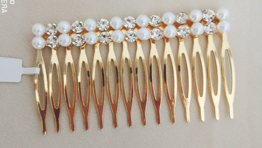 Faux Pearl Silver Hair Clip