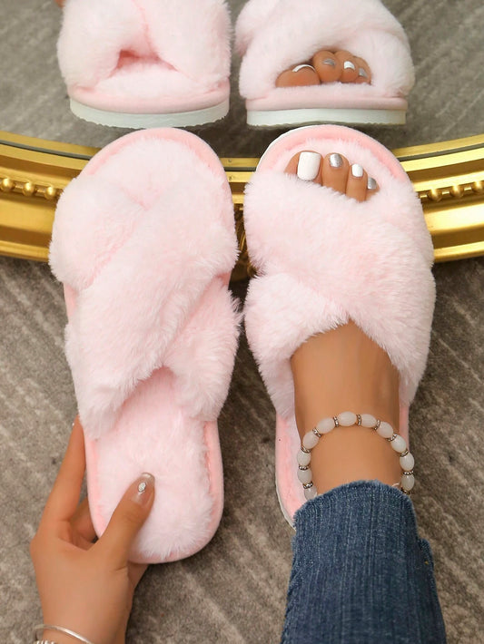 Bridesmaids Fluffy Slippers Pink