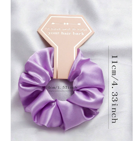 7 piece  Satin Hair Scrunchie