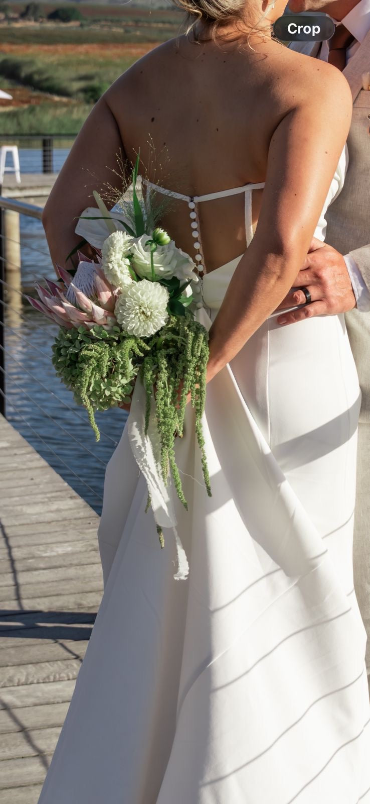 Elegant Ivory A-Line Wedding Dress | US 14