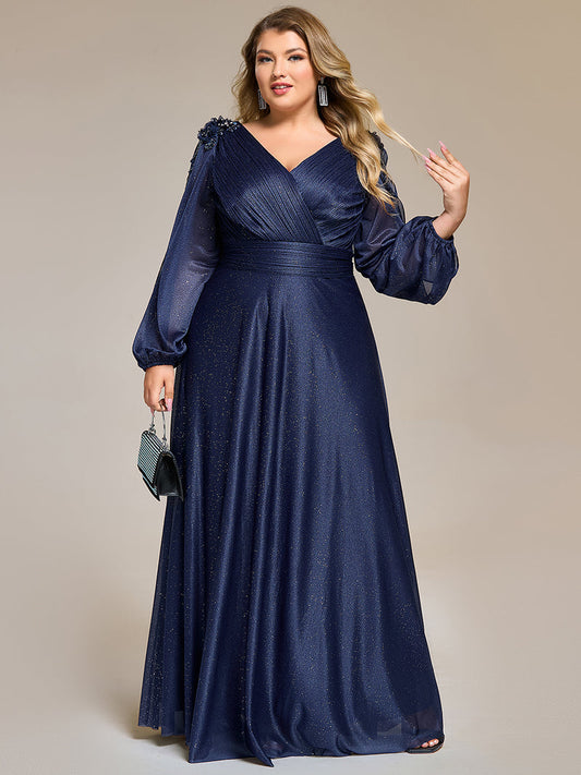 Hot drill decoration chiffon dress