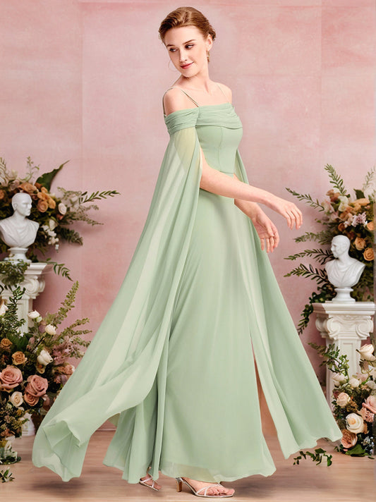 Floating Sleeves Bridesmaid Dress