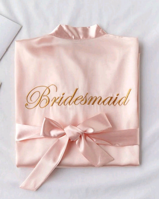 Bridesmaids Robe Pink