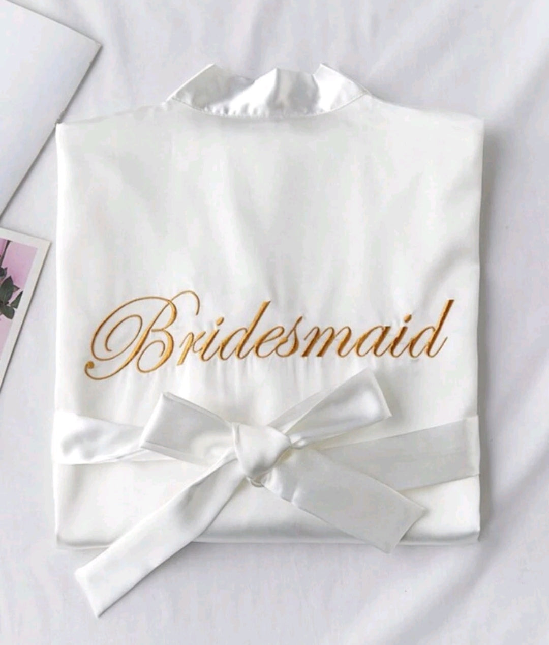 Bridesmaids Robe White