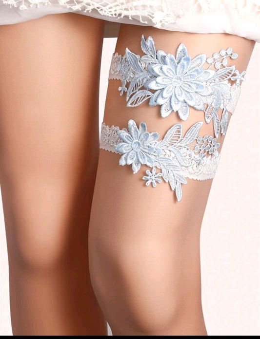 2pcs Appliques Decor Bridal Garter