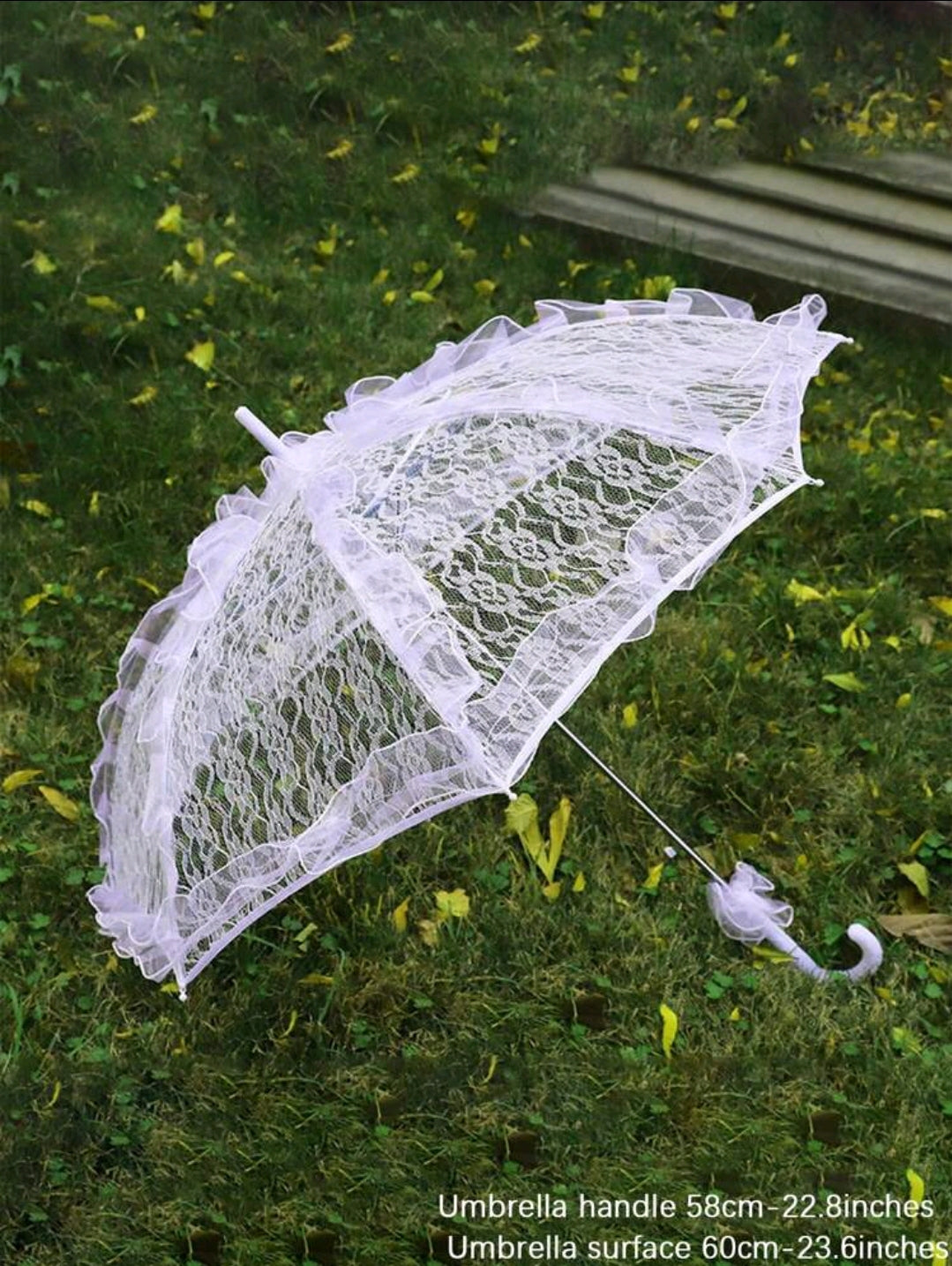 Bridal umbrella With Vertical Edges