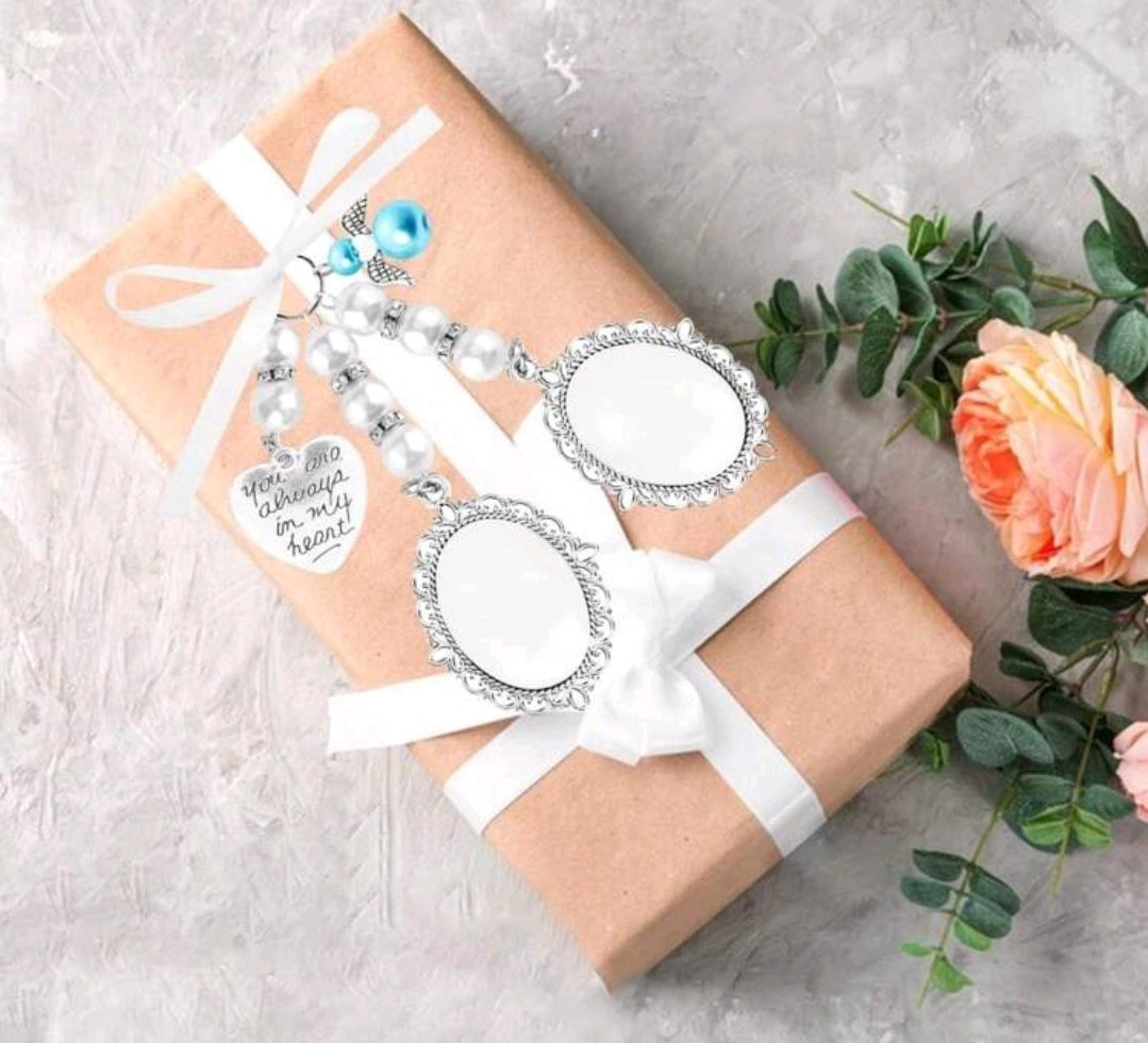Bridal Bouquet Memory Photo Charm 3 Picture