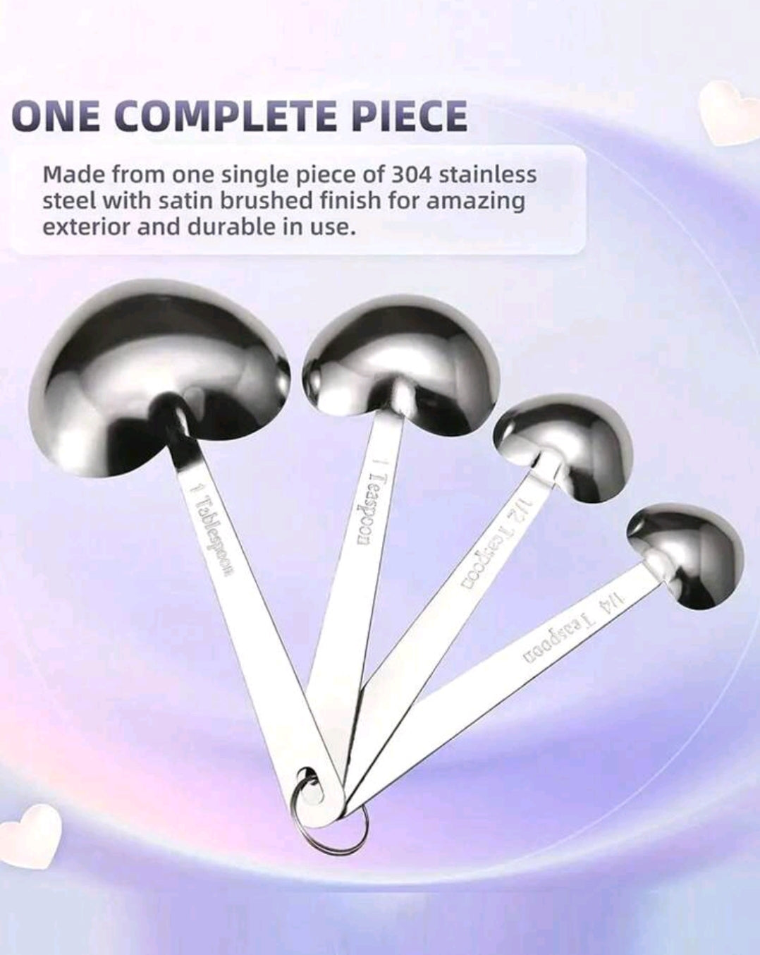 4 Pc Spoon Set Wedding Gift