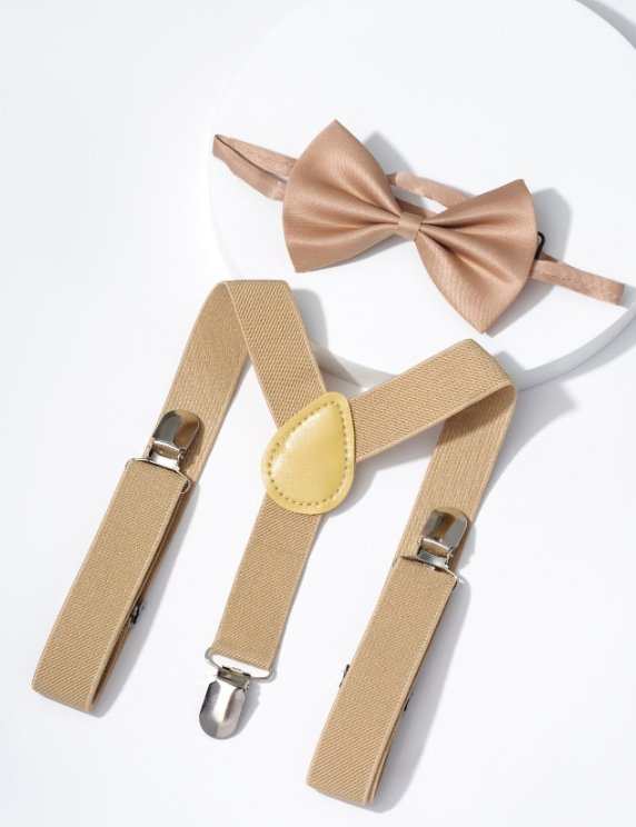 Page Boy Bow Tie And Suspender Set