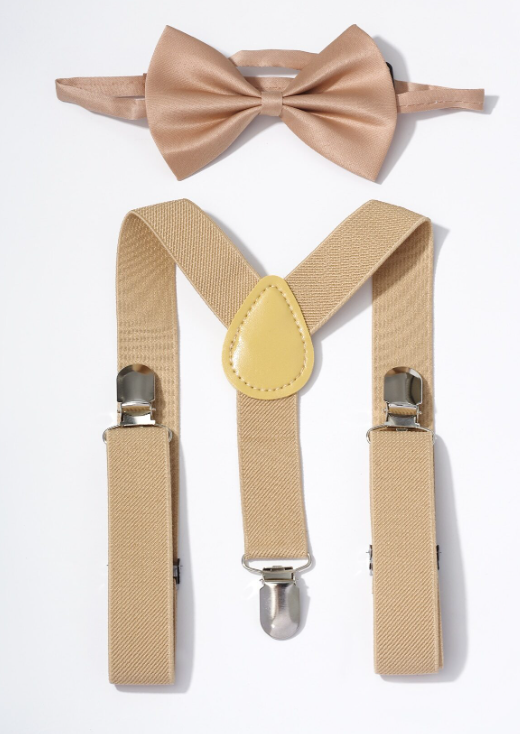 Page Boy Bow Tie And Suspender Set
